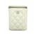 Borsa a tracolla verticale Vanity Case piccola Chanel bianca Bianco Pelle  ref.1151053