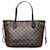 Brown Louis Vuitton Damier Ebene Neverfull PM Tote Bag Leather  ref.1151126