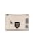 Borsa a tracolla con patta Dior Mini Diorama in paillettes bianca Bianco Pelle  ref.1151266