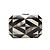 Rafe New York Black & White Rafe Shell Geometric Hard Clutch