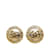 Gold Chanel CC Clip On Earrings Golden Gold-plated  ref.1151290