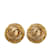 Gold Chanel CC Clip On Earrings Golden Gold-plated  ref.1151306