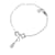 Bracelet ruban logo Dior argenté  ref.1151342