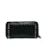 Black Valentino Rockstud Zip Around Leather Long Wallet  ref.1151353
