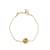 Bracelet à breloques logo Dior doré Or jaune  ref.1151387