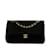 Black Chanel Medium Chevron Suede Double Flap Shoulder Bag Leather  ref.1151419