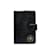 Portafoglio in pelle Camelia nera Chanel Nero  ref.1151460