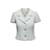 Top azul claro Chanel Terry Cloth com botões e manga curta tamanho UE 38 Sintético  ref.1151475