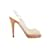 White Christian Louboutin Mesh & Cork Slingback Heels Size 37 Cloth  ref.1151487