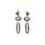 Autre Marque Silver Shinola Segmented Drop Earrings Silvery  ref.1151568