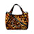 Stella Mc Cartney Bolso satchel marrón con estampado animal y logo de Stella McCartney Castaño Lienzo  ref.1151581