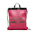 Mochila rosa com logotipo Gucci Gucci Couro  ref.1151704