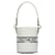 White Dior Small Vibe Drawstring Bucket Leather  ref.1151780