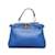 Bolso satchel micro peekaboo Fendi azul Cuero  ref.1151797