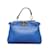 Bolsa Fendi Micro Peekaboo Azul Couro  ref.1151797