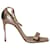 Saint Laurent Amber Ankle Strap 105 Sandals in Metal Blush Pink Leather  ref.1151848