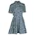 Miu Miu Polka Dot Shirt Minikleid aus marineblauer Baumwolle  ref.1151849
