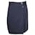 Alexander McQueen Belted Knee-Length Skirt in Navy Blue Virgin Wool  ref.1151854