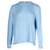 Miu Miu Cable-Knit Sweater in Blue Cashmere Wool  ref.1151855