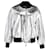 Khaite Cici Jacket in Metallic Silver Leather  Silvery  ref.1151874