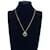 Fendi Collar con colgante de logotipo Dorado Metal  ref.1151893