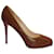 Christian Louboutin New Declic 120 Pumps in Brown Leather Beige  ref.1151992