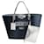 Borsa Shopping Givenchy Antigona in PVC bicolore Blu Plastica  ref.1152139
