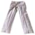 Yves Saint Laurent Un pantalon, leggings Coton Blanc  ref.1152235