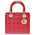 Dior Lady Dior Rosso Pelle verniciata  ref.1152301