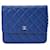 Chanel Matelassé Blue Leather  ref.1152313