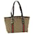 GUCCI GG Canvas Web Sherry Line Tote Bag Beige Red Green 137396 auth 59566  ref.1152582