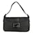 Fendi Fendi Baguette Zucchino handbag in black canvas Cloth  ref.1153537