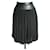 CHANEL HAUTE COUTURE Wool and leather dancer skirt T36 Bon état Black  ref.1153805