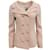 Autre Marque Giambattista Valli Beige Wool  lined Breasted Blazer Pink  ref.1153854
