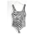 Versace Body de renda com estampa zebra Preto Branco  ref.1153881