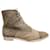Salvatore Ferragamo p boots 41,5 Beige Cloth Deerskin  ref.1153924