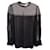 Oscar De La Renta Sheer Long Sleeve Blouse in Black Silk  ref.1153982