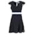 Tommy Hilfiger Womens Short Sleeve Skater Dress in Navy Blue Polyester  ref.1153992