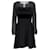 Tommy Hilfiger Womens Texture Stripe Skater Dress Black Polyester  ref.1154004