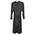 Vestido midi de lunares en seda negra de Carolina Herrera Negro Poliéster  ref.1154114