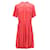 Tommy Hilfiger Robe chemise plissée pour femme en viscose marron Fibre de cellulose Rouge  ref.1154155