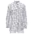 Tommy Hilfiger Camisa de corte boyfriend con estampado de cuerdas para mujer Blanco Seda  ref.1154228