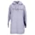 Tommy Hilfiger Vestido esencial con capucha de manga larga para mujer en algodón azul claro  ref.1154235
