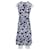 Vestido midi feminino Tommy Hilfiger sem mangas com estampa floral em viscose azul Fibra de celulose  ref.1154236