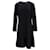 Tommy Hilfiger Strukturiertes Fit-and-Flare-Kleid für Damen Marineblau Polyester  ref.1154267