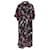 Tommy Hilfiger Damen bedrucktes Rüschenhemdkleid aus schwarzem Polyester  ref.1154270