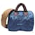Cuscino Louis Vuitton con monogramma blu Speedy Bandouliere 25 Nylon Panno  ref.1154547