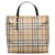 Burberry House Check Canvas Handbag Brown Cloth  ref.1154644