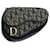 Christian Dior Trotter Canvas Saddle Pouch Navy Auth 59616 Bleu Marine  ref.1154884