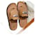 Kelly Hermès HERMES  Sandals T.eu 38 leather Camel  ref.1155075